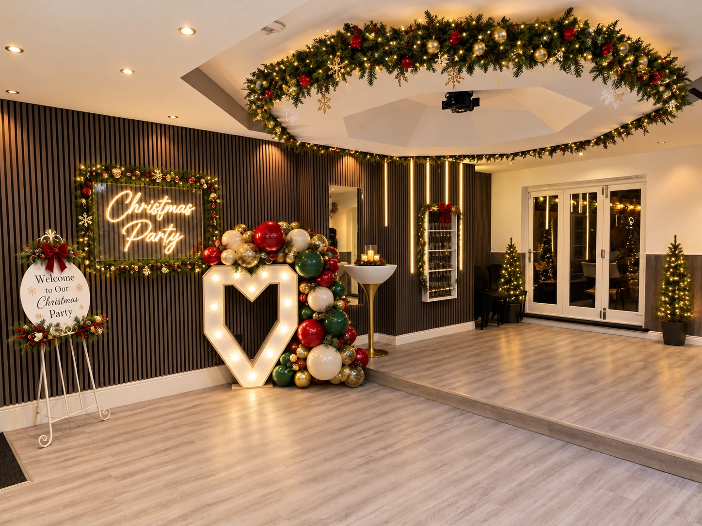 Christmas party venue hire in Wirral at Notesable Events